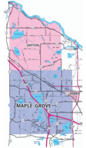 Shop Maple Grove Direct Mail Advertising Magazine | Distribution Map